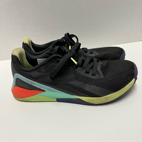 Reebok men’s nano X1 cross trainer sneaker size 9black digital glow - Picture 3 of 8
